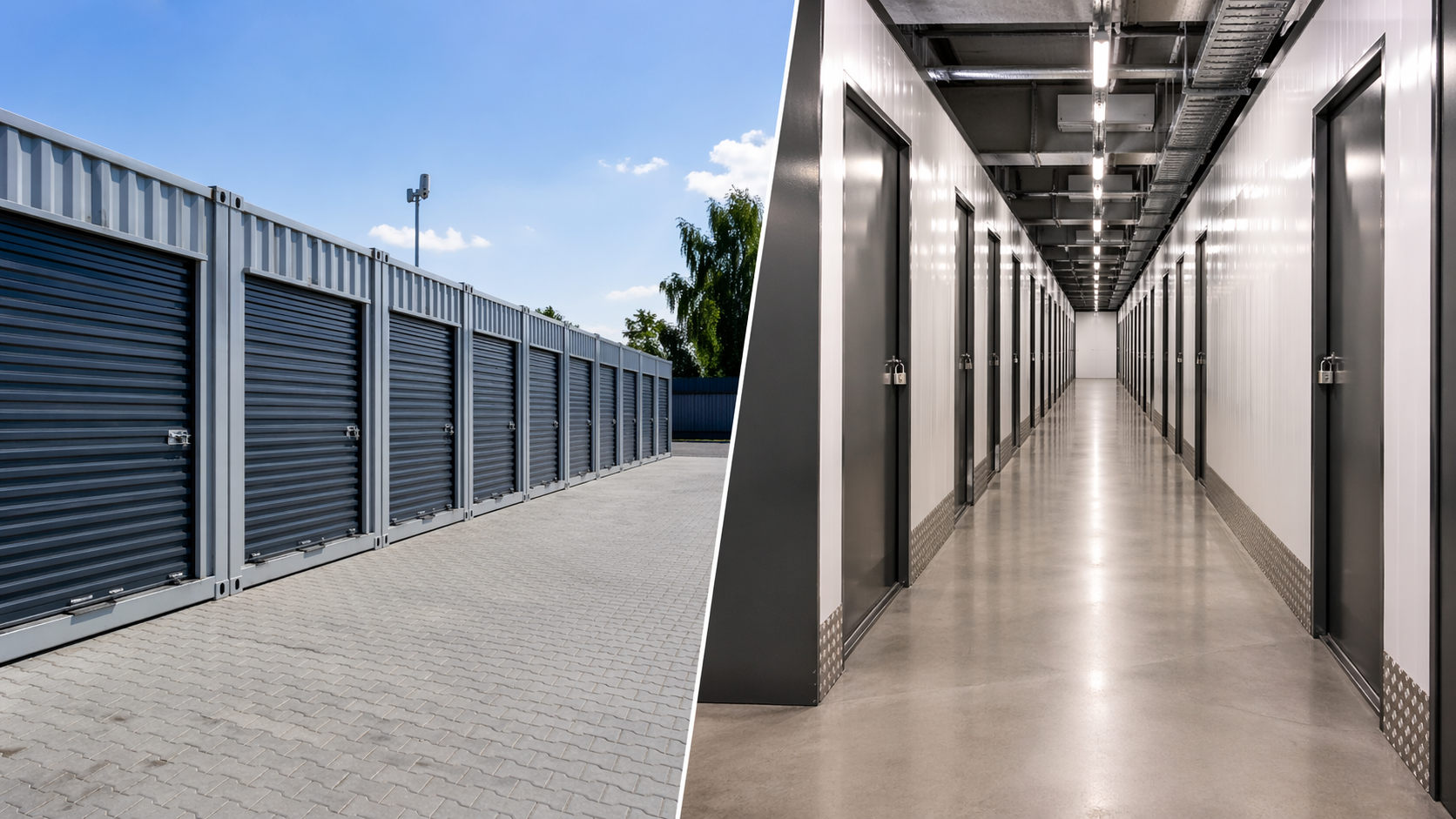 Jaki magazyn self storage wybrać – wewnętrzny czy zewnętrzny?