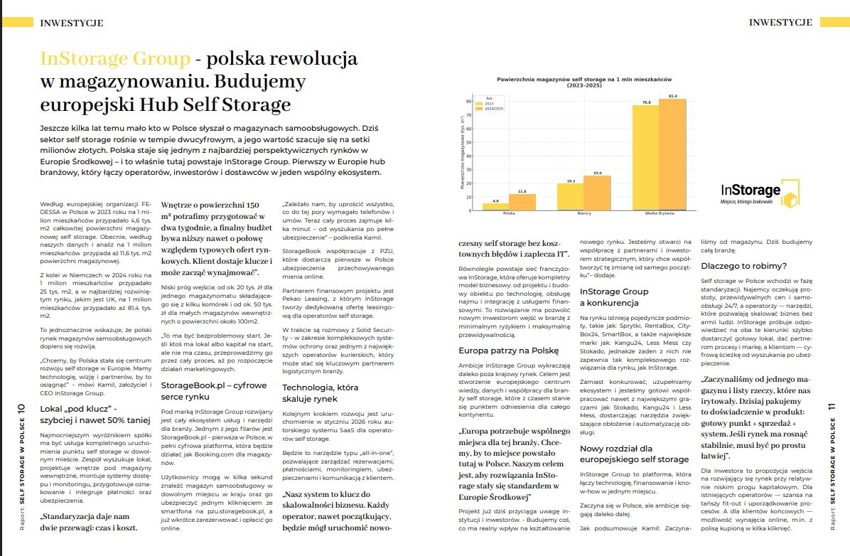 Raport Self Storage w Polsce 2025